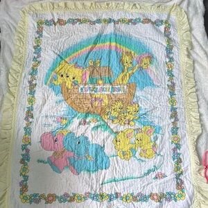 Vintage baby quilt for crib